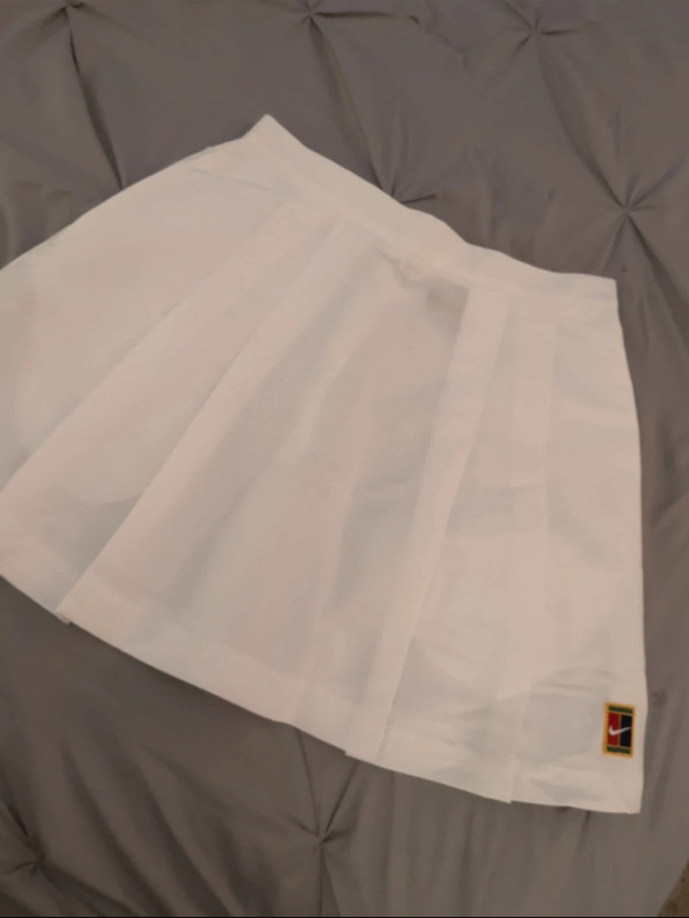 Vintage 90’s Nike Court Challenge White Pleated Tennis Skirt Size M